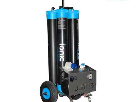 Ionic window cleaning system