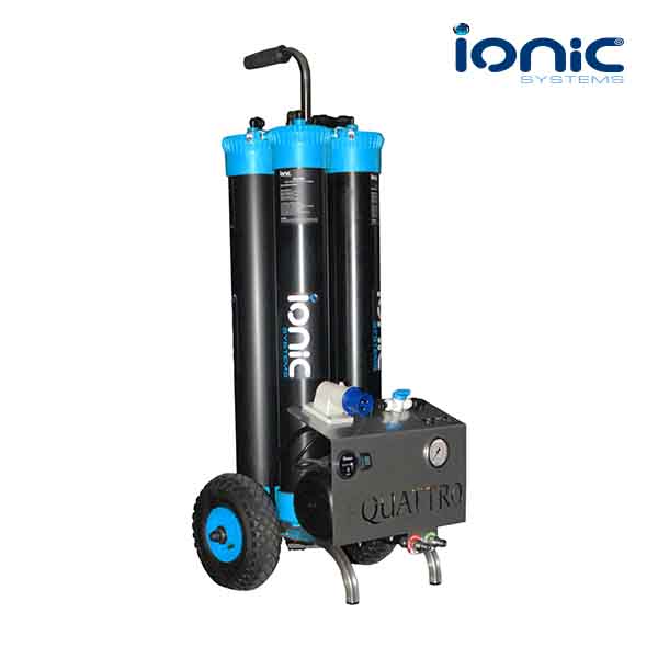 Ionic window cleaning system