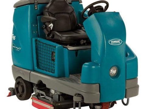 T16 Battery Ride-On Floor Scrubber
